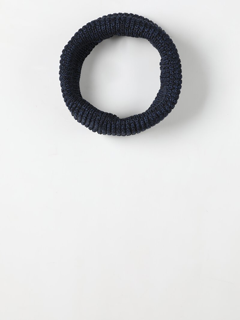 Erkek Lacivert Akrilik Atkı