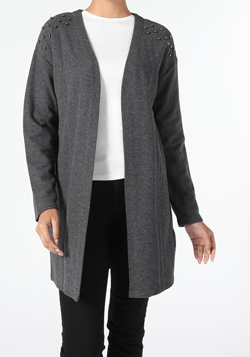 Comfort Fit Kadın Antrasit Ceket