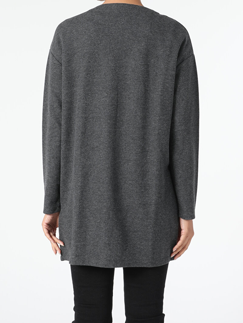 Comfort Fit Kadın Antrasit Ceket