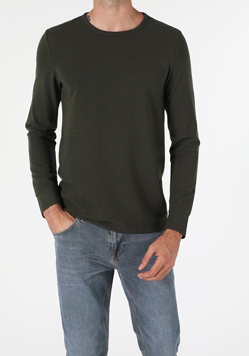 Regular Fit Erkek Yeşil Tişört