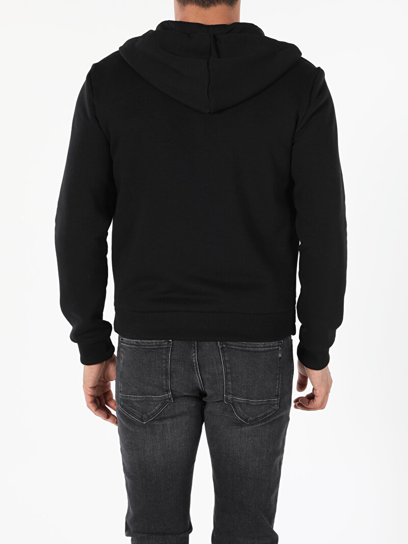 Slim Fit Erkek Siyah Mont