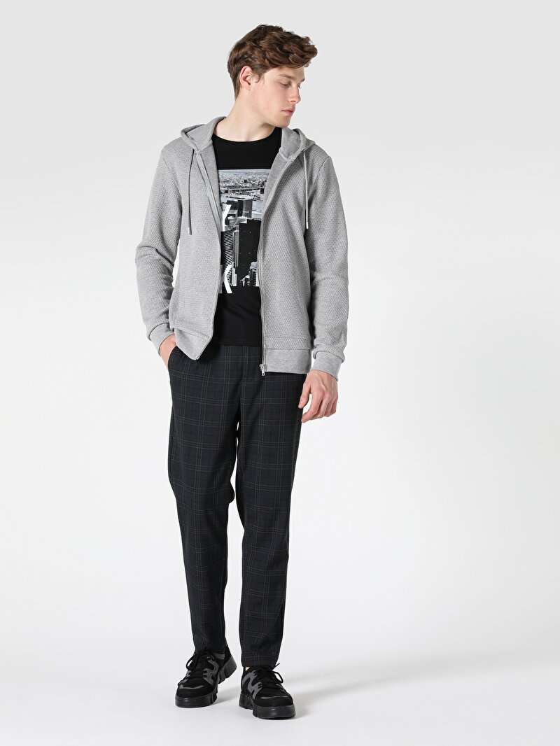 Regular Fit Erkek Gri Ceket