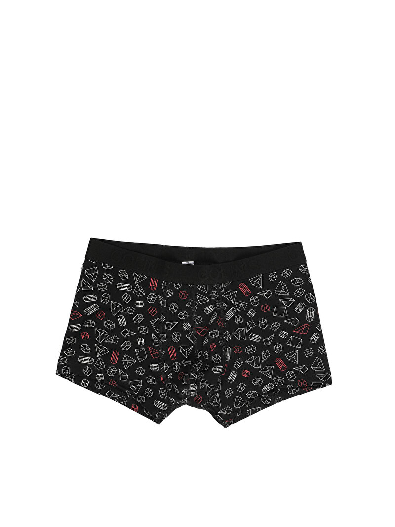 Modern Fit  Erkek Siyah Boxer