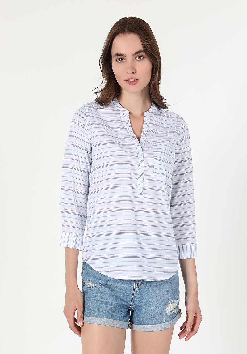 Regular Fit   Kadın Çok Renkli  Gömlek