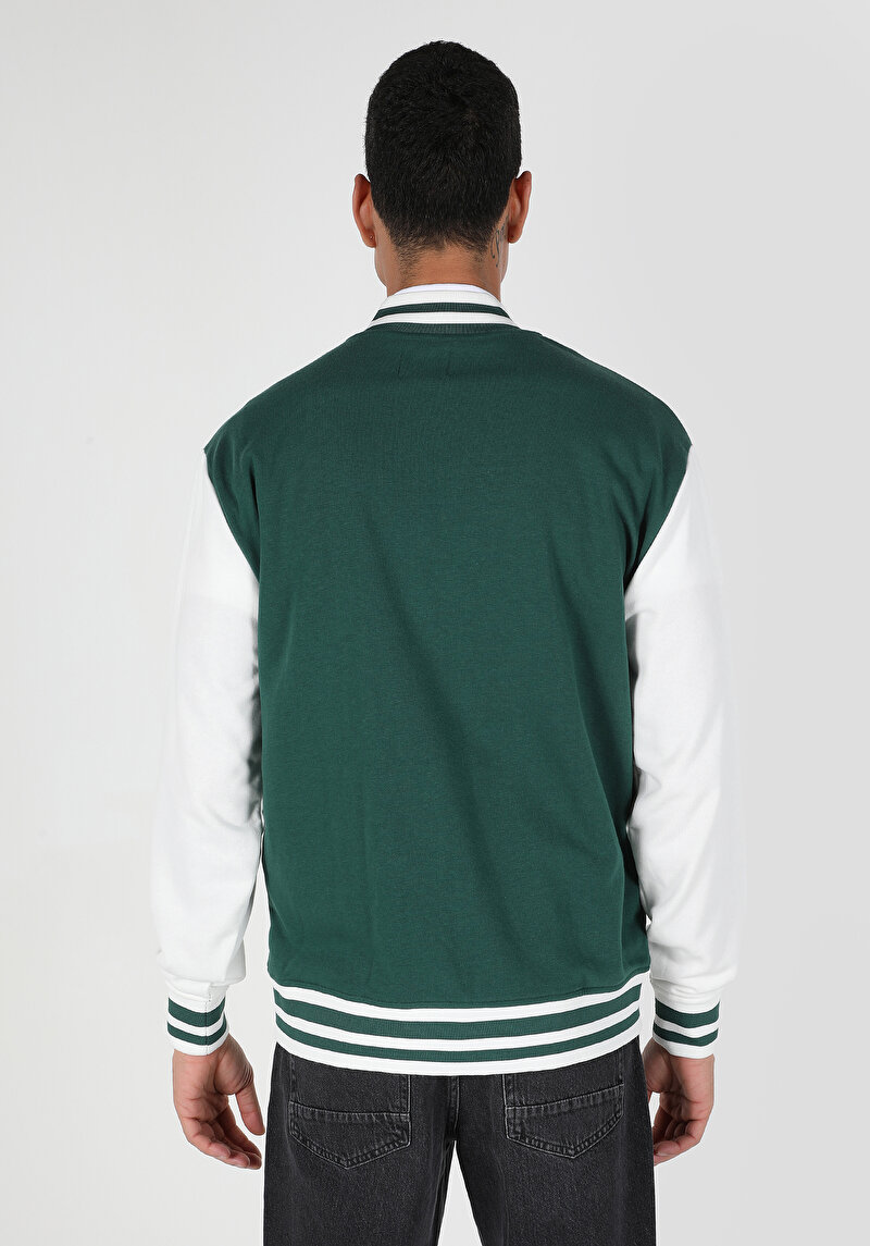 Regular Fit Erkek Yeşil Ceket