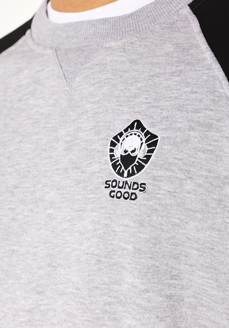 Slim Fit   Erkek Gri Sweatshirt