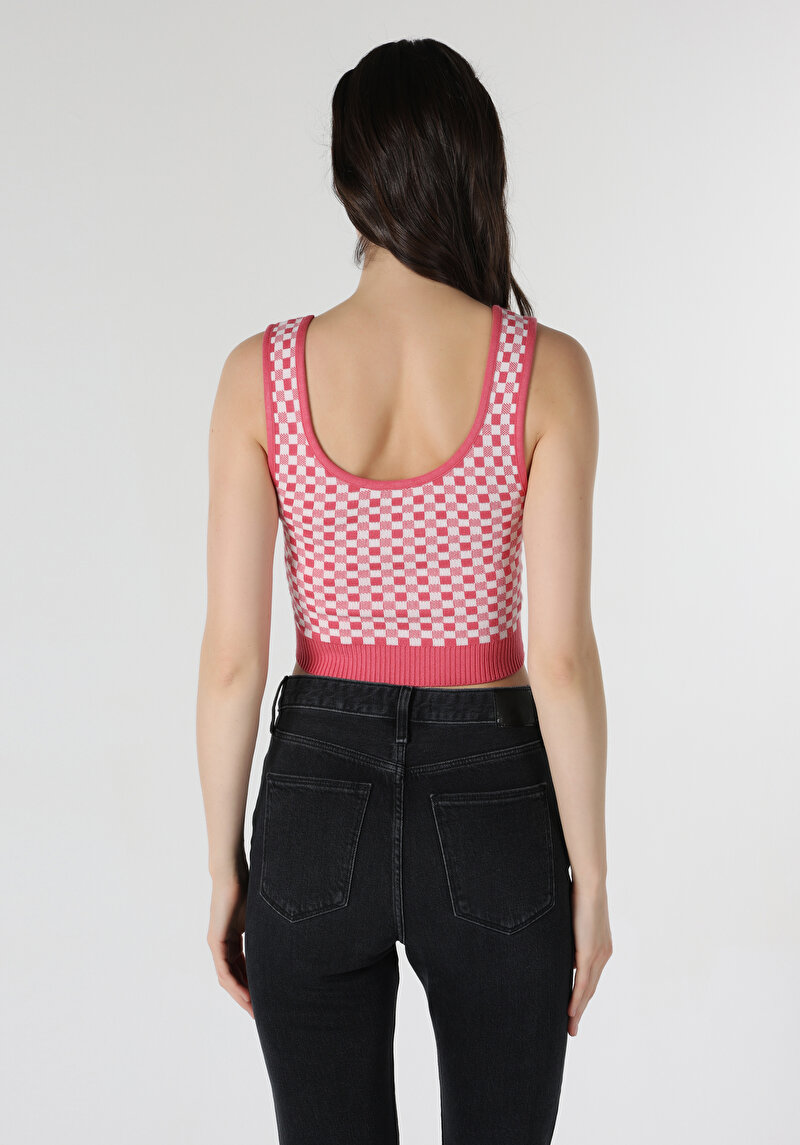 Slim Fit Kadın Pembe Atlet