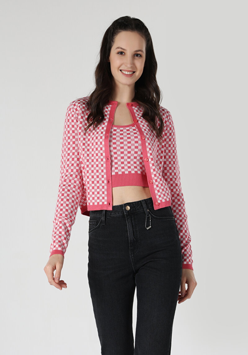 Slim Fit Kadın Pembe Atlet