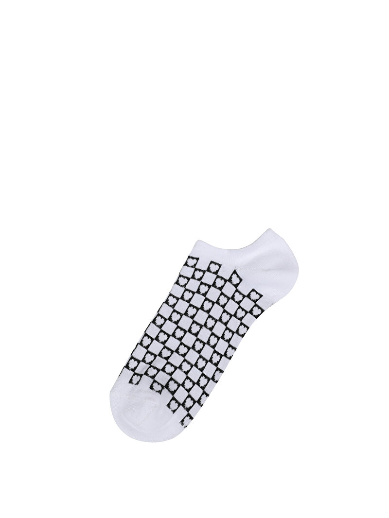 Colins Desenli Beyaz Kadın Çorap. 1
