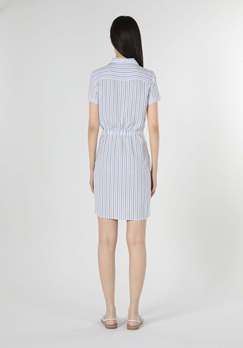 Regular Fit Kadın Mavi Elbise