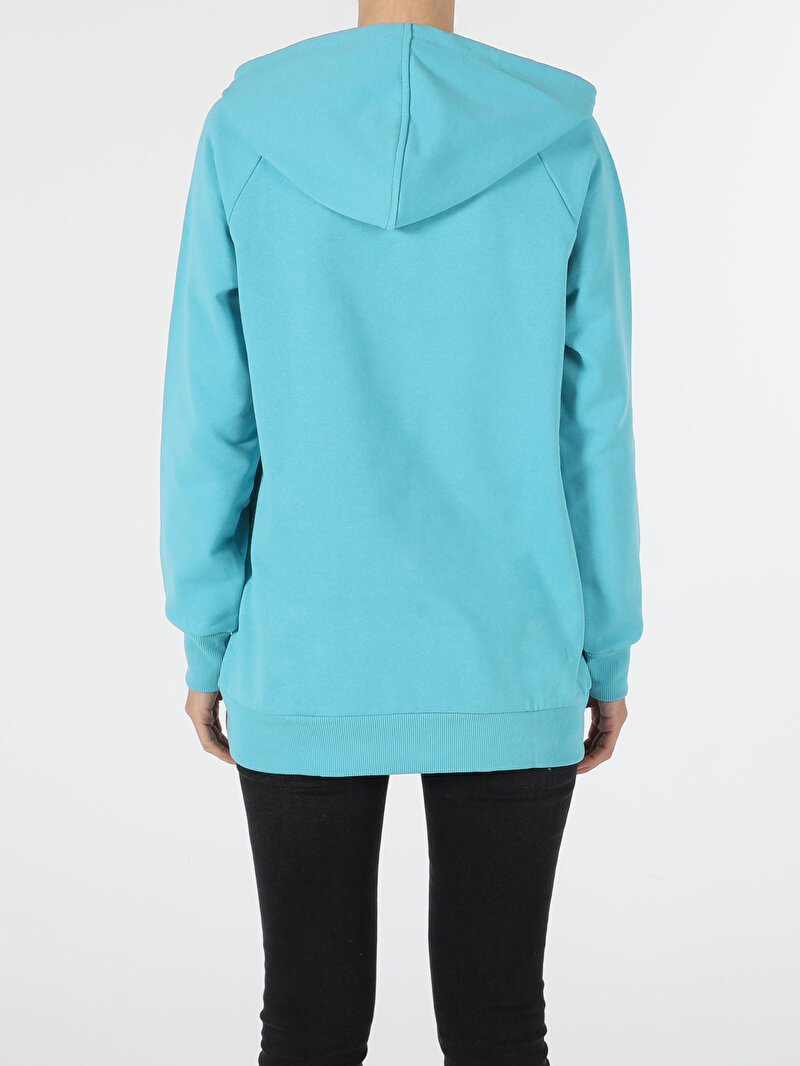 Regular Fit Mavi Kadın Sweatshirt