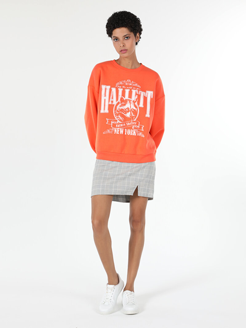 Mini Kadın Gri Etek