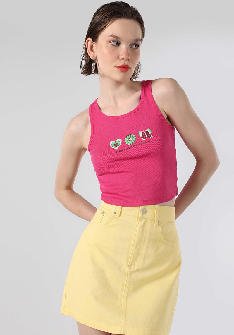 Regular Fit Kadın Pembe Atlet