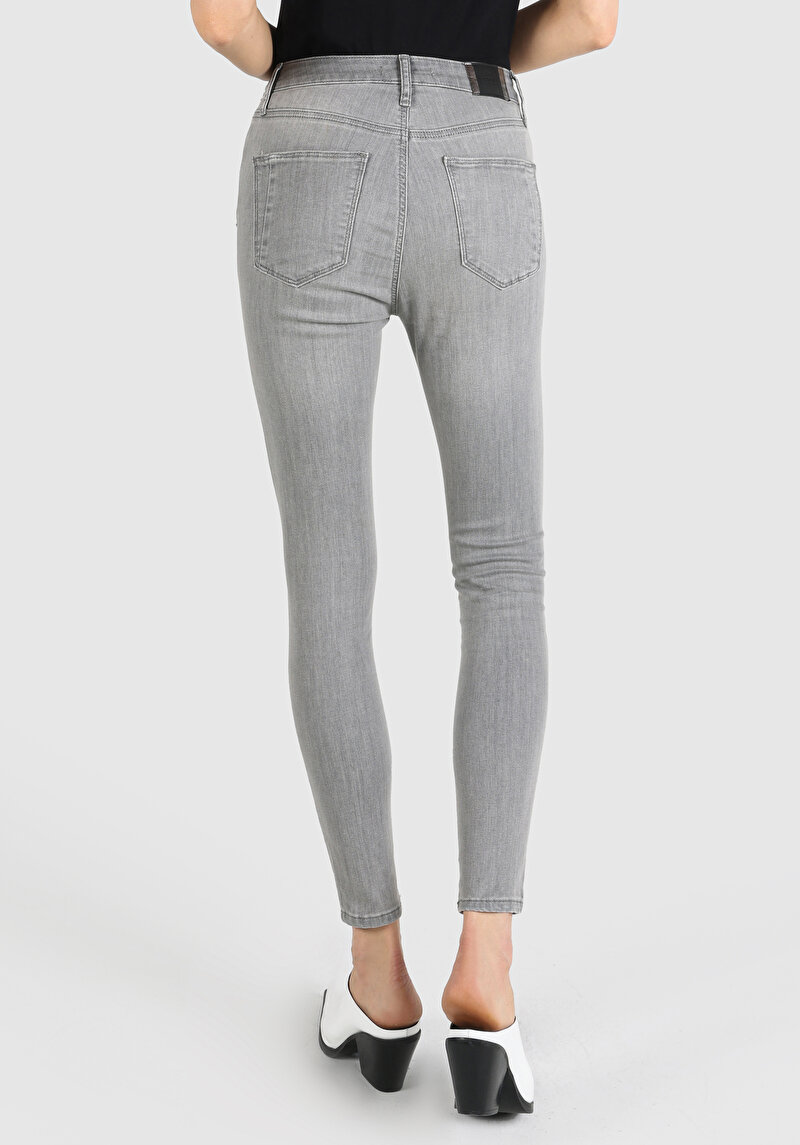 Skinny Fit Kadın İndigo Jean Pantolon