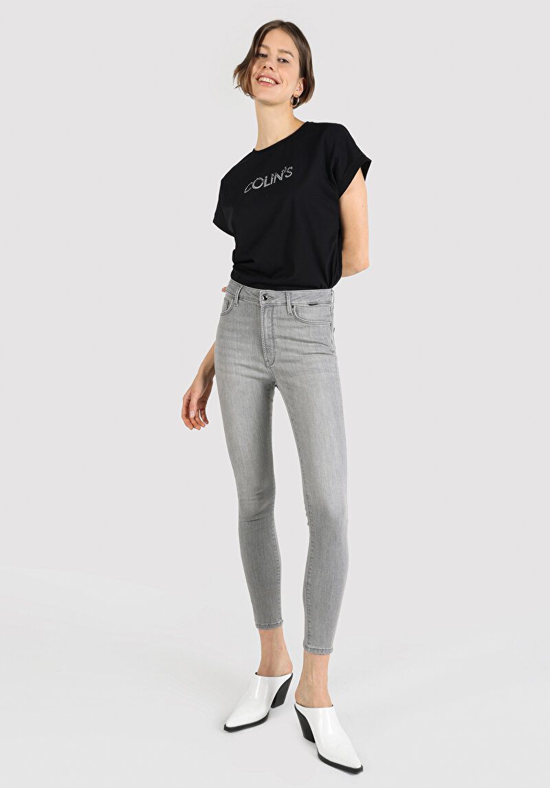 Skinny Fit Kadın İndigo Jean Pantolon