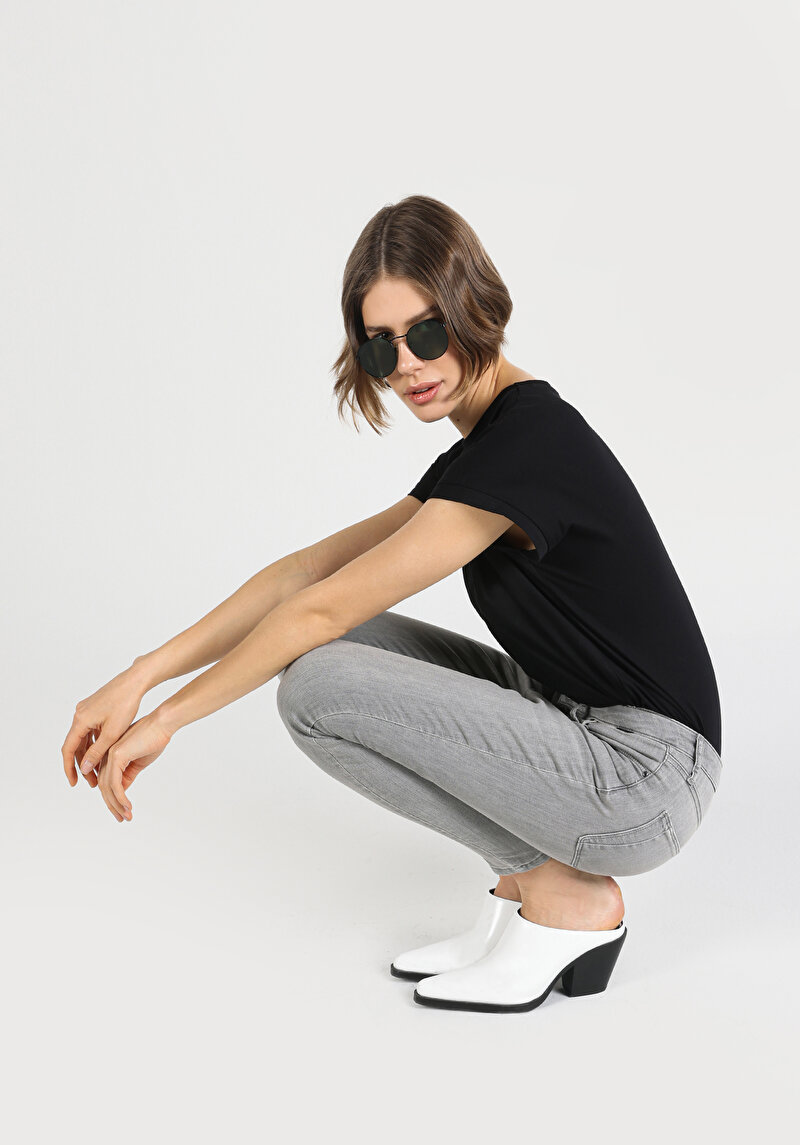 Skinny Fit Kadın İndigo Jean Pantolon