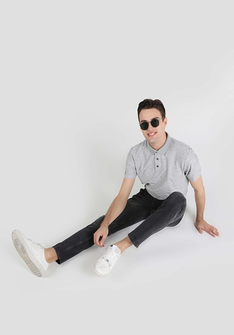 Skinny Fit Yüksel Bel Dar Paça Fermuarlı Erkek Siyah Jean Pantolon