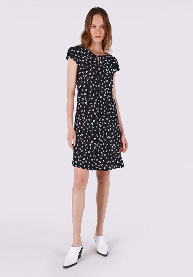 Slim Fit Kadın Siyah Elbise