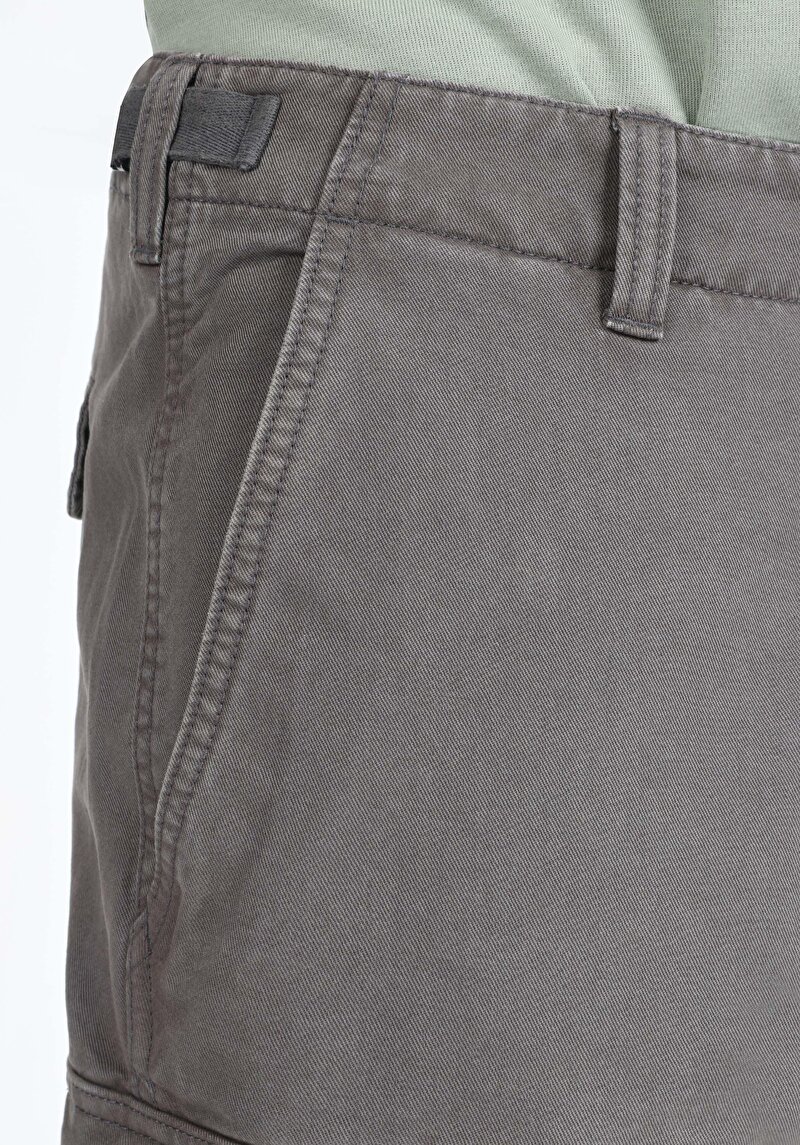 Comfort Fit Orta Bel Düz Paça Erkek Antrasit  Pantolon