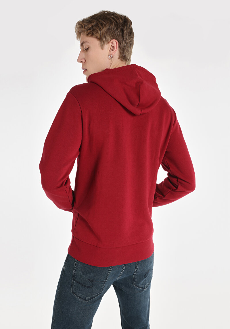 Regular Fit   Erkek Kirmizi Sweatshirt