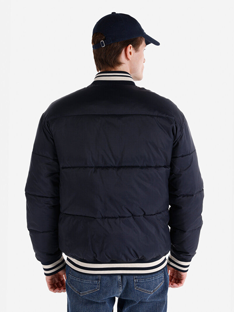 Regular Fit     Erkek Lacivert Mont