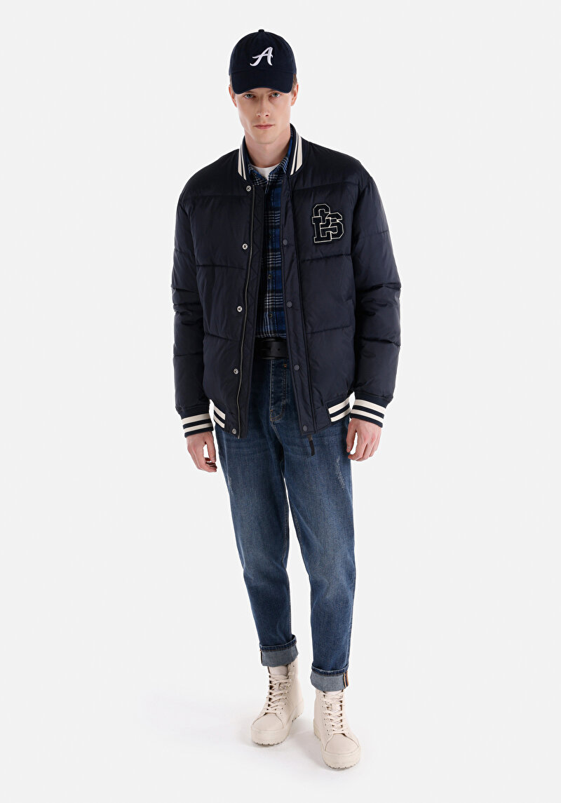 Regular Fit     Erkek Lacivert Mont