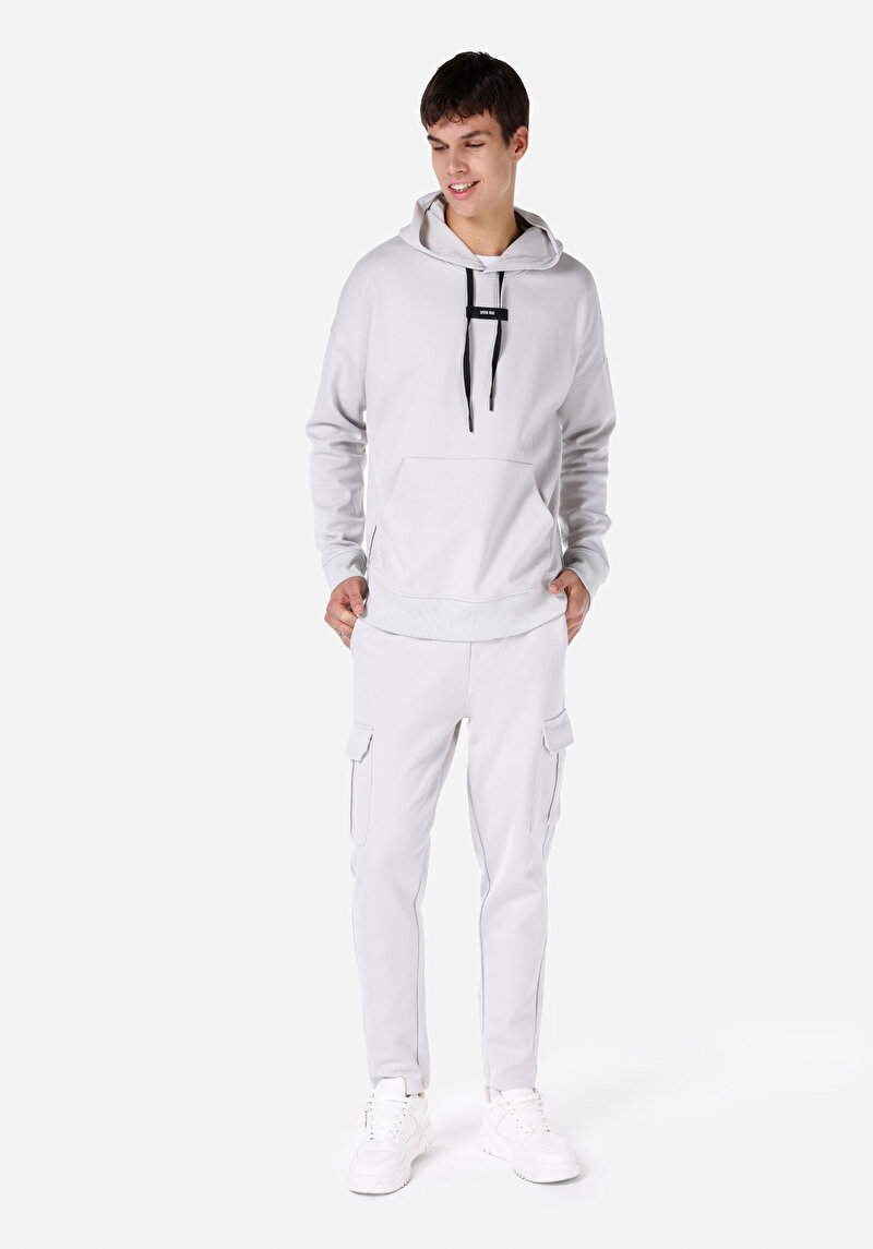 Regular Fit Erkek Taş Sweatshirt