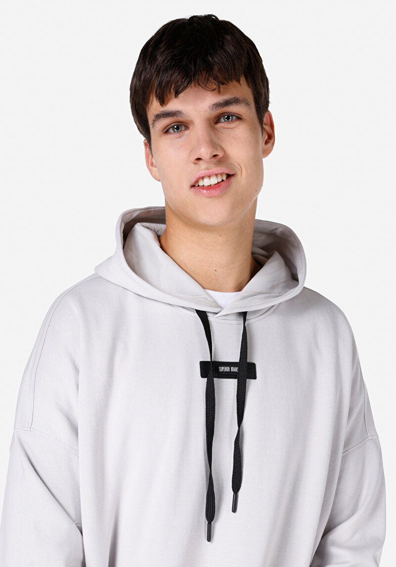 Regular Fit Erkek Taş Sweatshirt