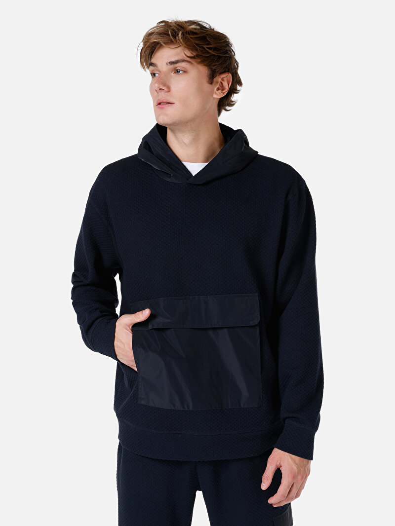 Regular Fit Erkek Lacivert Sweatshirt