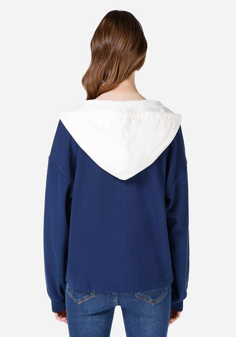Regular Fit   Kadın Lacivert Sweatshirt