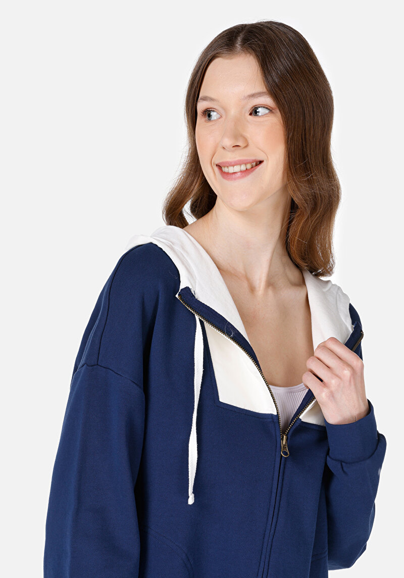 Regular Fit   Kadın Lacivert Sweatshirt
