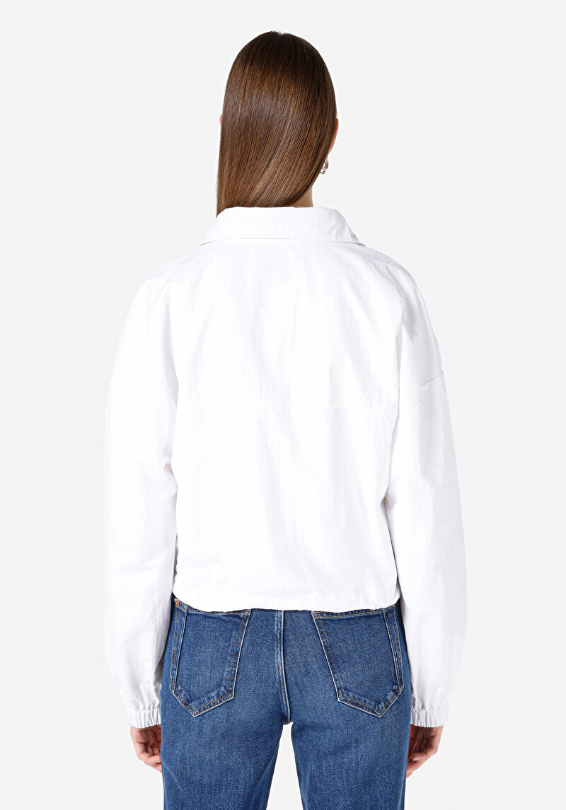 Regular Fit     Kadın Beyaz Mont Cl1068163