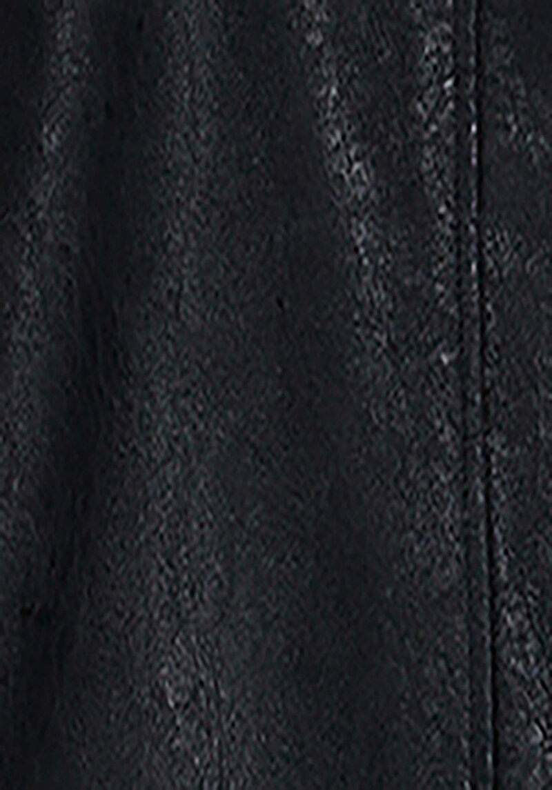 Slim Fit     Erkek Siyah Mont Pu