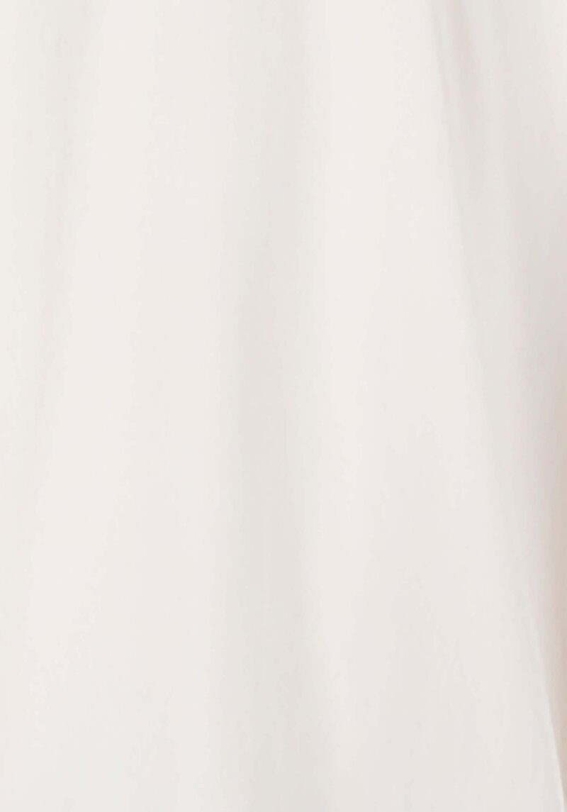 Regular Fit Shirt Neck Düz Kadın Ekru Uzun Kol Gömlek