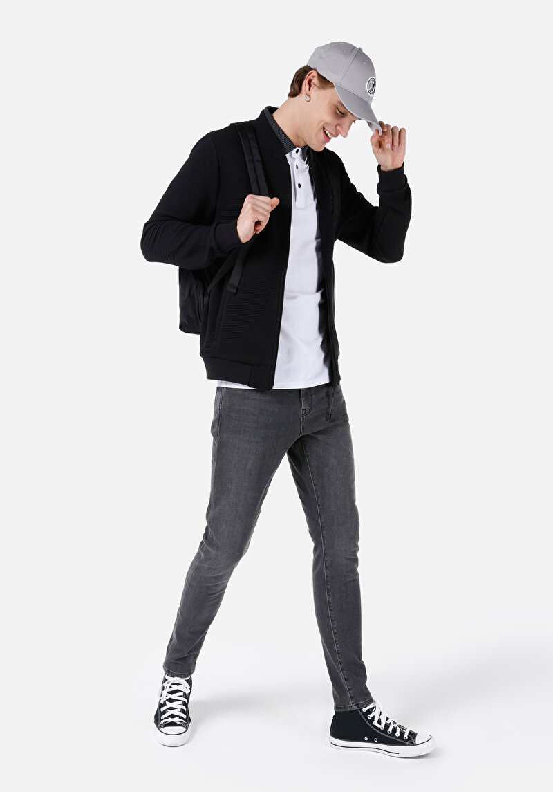 Slim Fit Erkek İndigo Jean Pantolon