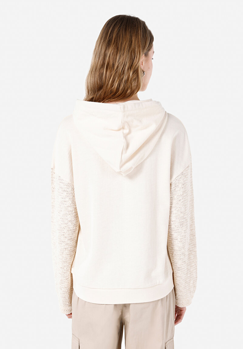 Ekru Kadın Sweatshirt