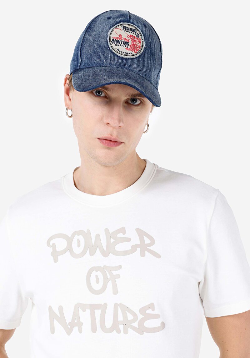 Regular Fit Yuvarlak Yaka Düz Erkek Beyaz Kısa Kol Tişört