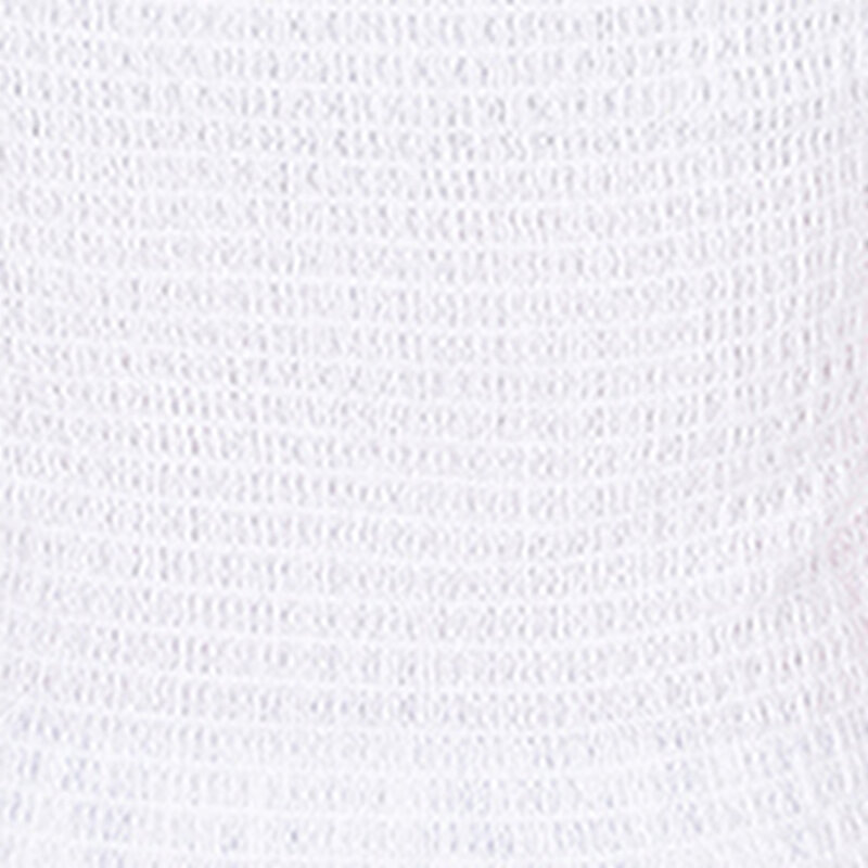 Slim Fit V Yaka Düz Kadın Beyaz Karpuz Tişört