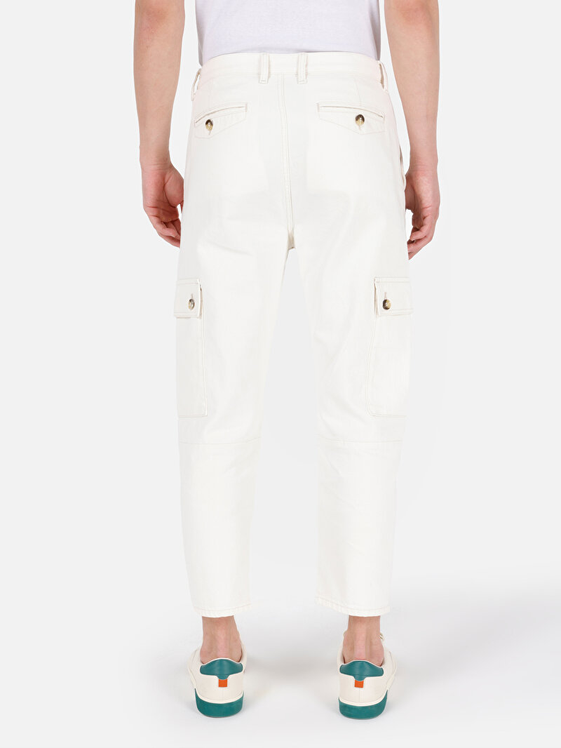 Cargo Fit Erkek Natural Jean Pantolon