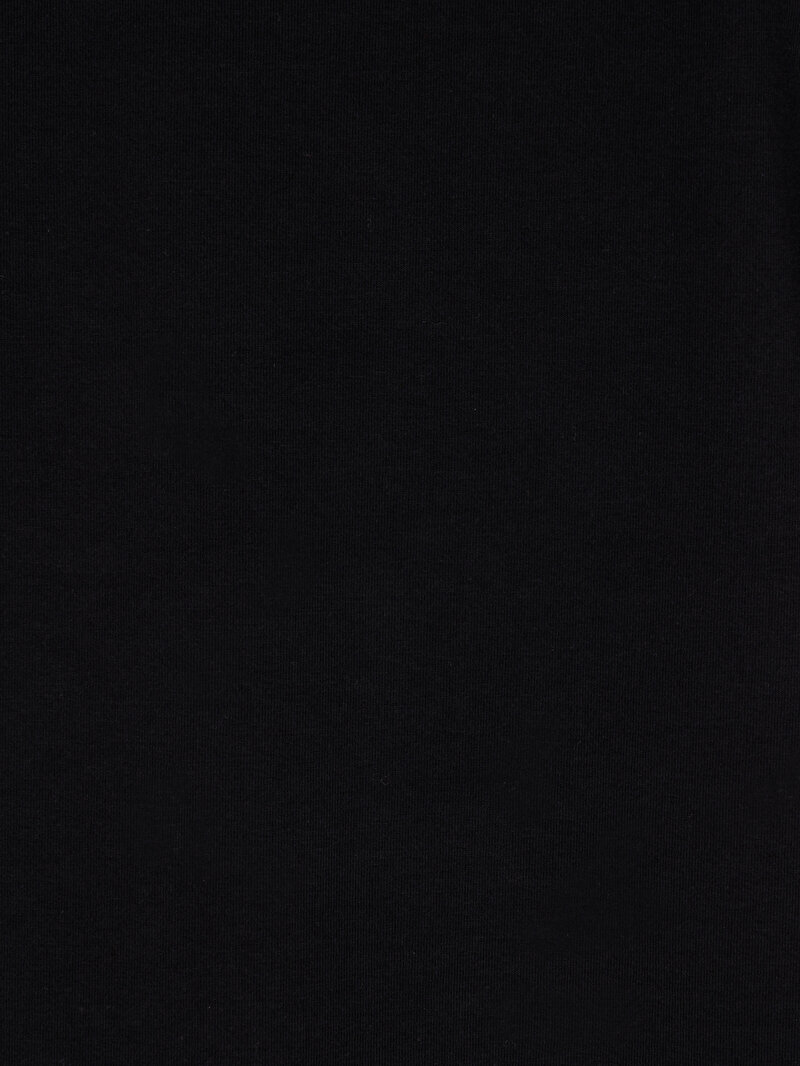 Regular Fit Yuvarlak Yaka Cepsiz Erkek Siyah Kısa Kol Tişört