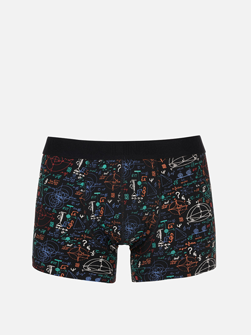 Modern Fit  Erkek Siyah Boxer