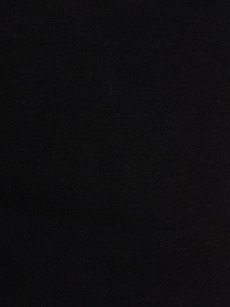 Regular Fit Orta Bel Düz Kadın Siyah Eşofman Altı