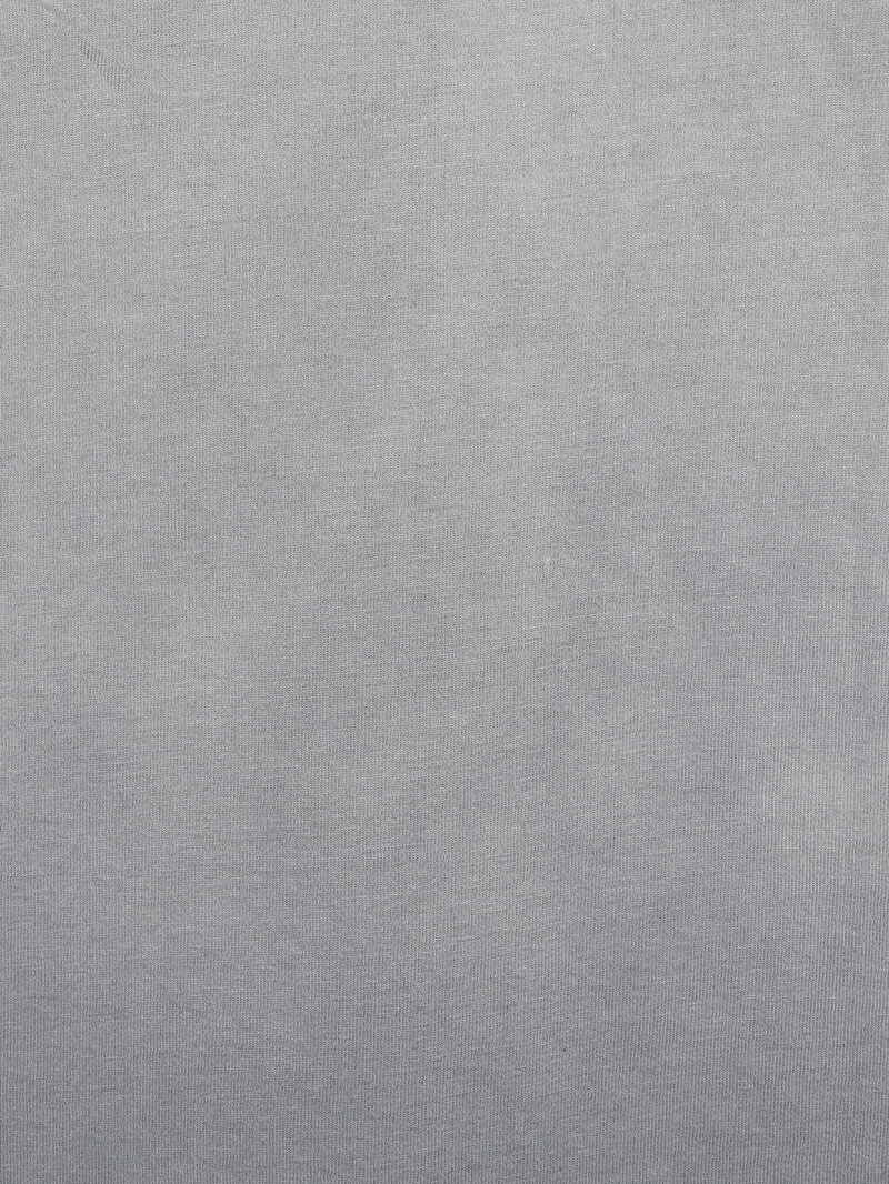 Oversize Fit Yuvarlak Yaka  Erkek Gri Kısa Kol Tişört