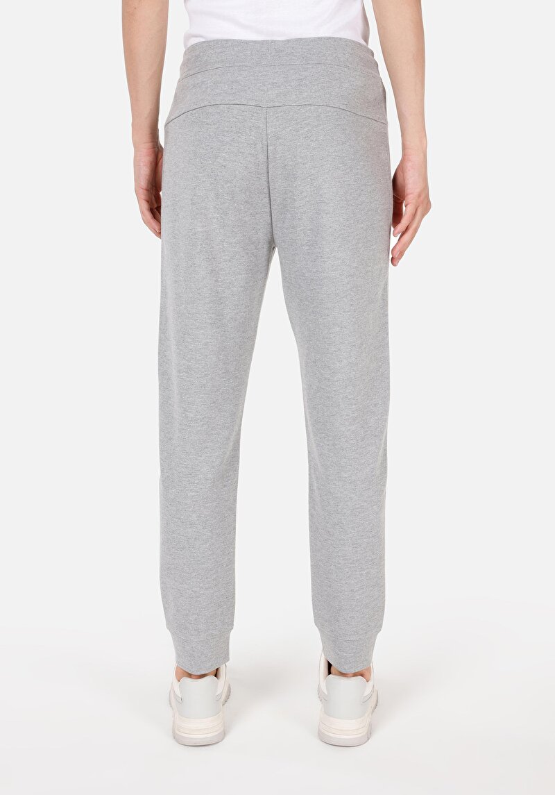 Regular Fit Orta Bel Erkek Gri Eşofman Altı