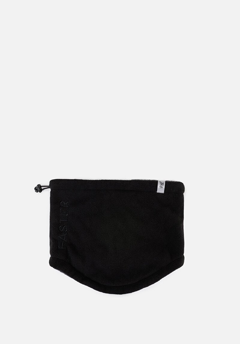 Erkek Siyah Yazılı Atkı