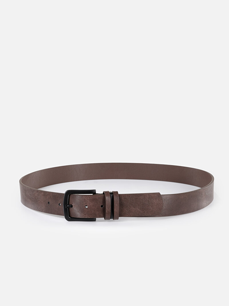 Erkek Çift Taraflı Kahverengi Kemer
