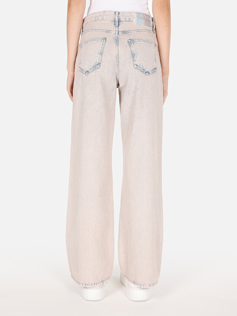 Regular Fit Kadın Pembe Jean Pantolon