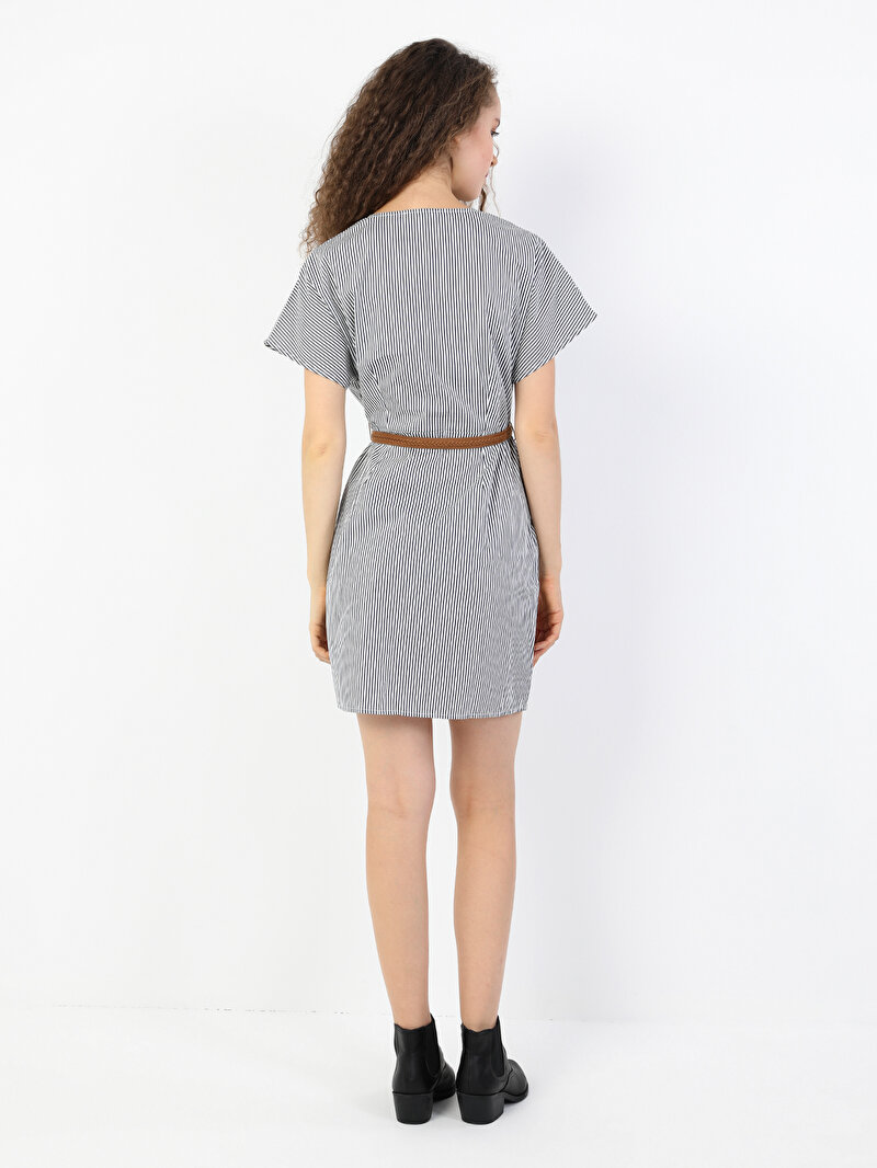 Slim Fit  Kadın Lacivert  Elbise Cl1047933