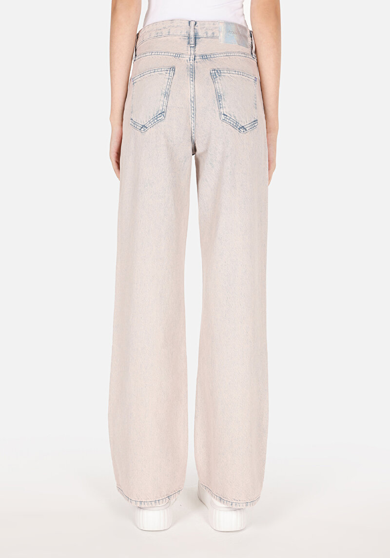 Regular Fit Kadın Pembe Jean Pantolon