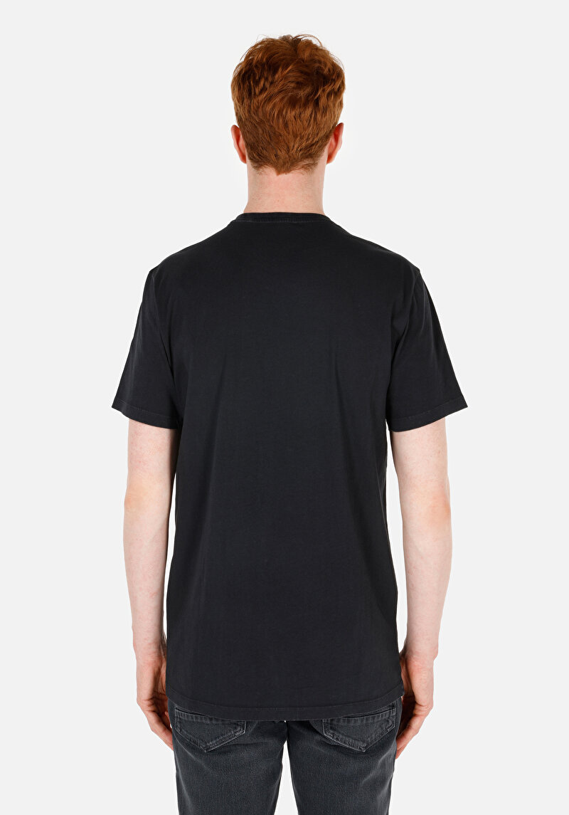 Regular Fit Yuvarlak Yaka Erkek Antrasit Kısa Kol Tişört